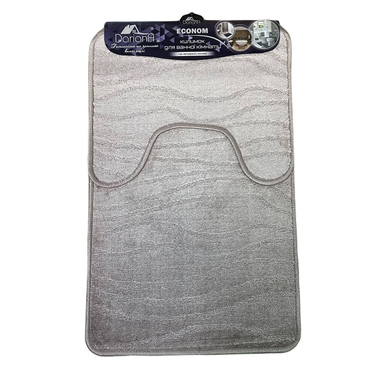 Набір килимків для ванної кімнати DarianA Економ Беж 50*80+50*40 см