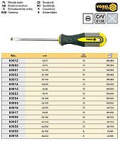 Отвертка плоская Польша шлиц 5х100 мм CrV VOREL-60954