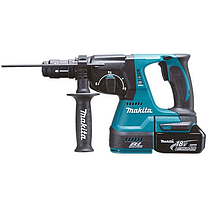 Професійний акумуляторний перфоратор Makita DHR243RTJ : з АКБ 18V 2шт-5.0Ah, 2 Дж, SDS+, фото 5