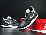 Чоловічі кросівки Nike Jordan Legacy 312 Low демісезонні шкіряні чорні, фото 5