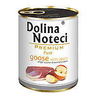 Консерва Dolina Noteci Premium Pure для собак аллергиков с густью и яблоком, 800 гр