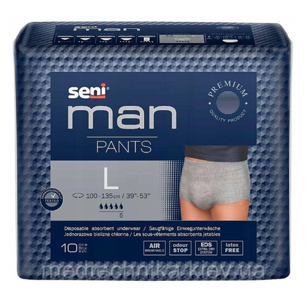 Поглинальні труси для чоловіків SENI MAN PANTS, 10 шт.,розмір  L, фото 1