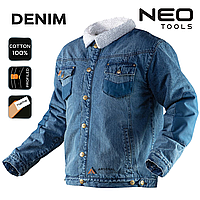 Рабочая куртка джинсовая мужская NEO DENIM, утепленная, размер L/52 (81-557-L)