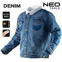 Рабочая куртка джинсовая мужская NEO DENIM, утепленная, размер S/48 (81-557-S)