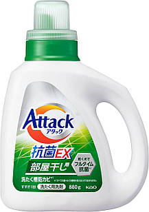KAO Attack Antibacterial EX Концентрований антибактеріальний гель для прання, аромат свіжої зелені, 880 г