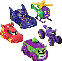 Набір машинок Fisher-Price DC Batwheels 1:55 Scale Toy Cars 5-Pack Оригінал