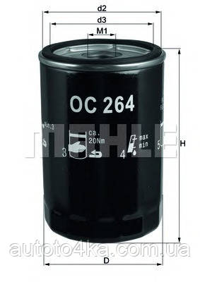 Фільтр олії KNECHT OC 264