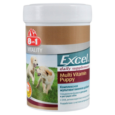 Вітаміни для собак 8in1 Excel Multi Vit-Puppy для цуценят таблетки 100 шт (4048422108634) PRS