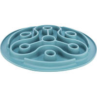 Посуда для собак Trixie Коврик Pillars Медленное кормление d 28 см (голубой) (4011905250373)
