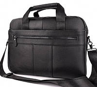 Мужская деловая сумка-портфель SK 678437 из натуральной кожи