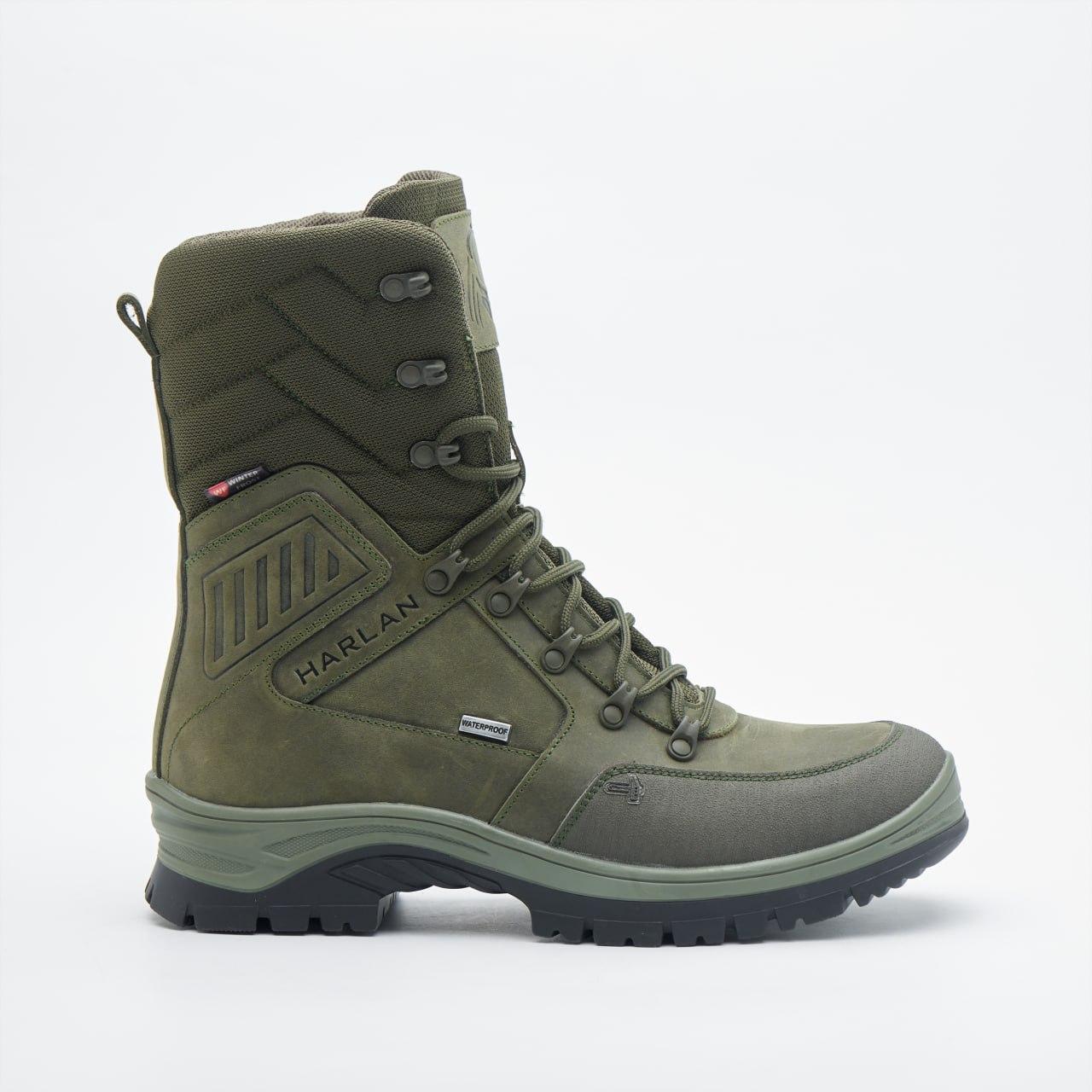 Берцы Зимние тактические HARLAN 805 Хаки кожаные военные с мембраной Gore-Tex, фото 1