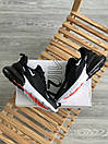 Кросівки чоловічі чорні Nike Air Max 270 Black/White (01290), фото 6