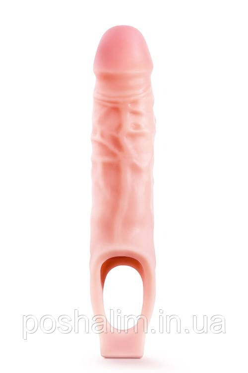 Насадка на член подовжувальна реалістична Blush Performance бежева, 16.5 х 3.8 см, фото 1
