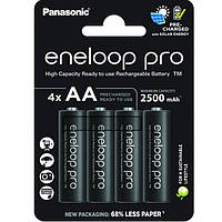 Аккумулятор Panasonic Eneloop Pro AA, 2500mAh, Eco Box 4шт (Оригінал Японія) New