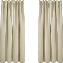 Штори Deconovo Blackout 138x117 см Beige (B0152G9K4I) 3797