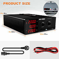 NicePower R-SPPS10020-232 імпульсний лабораторний блок живлення: 0-100В, 0-20А, фото 5