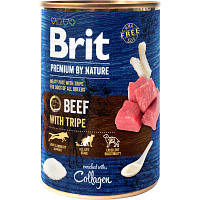 Консервы для собак Brit Premium by Nature говядина с потрохами 400 г (8595602538584)