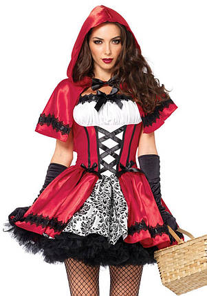 Костюм червоної шапочки Leg Avenue Gothic Red Riding Hood XL, фото 1