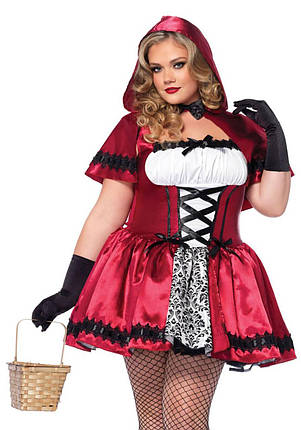 Костюм червоної шапочки Leg Avenue Gothic Red Riding Hood 3X-4X, фото 1