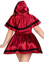 Костюм червоної шапочки Leg Avenue Gothic Red Riding Hood 3X-4X, фото 3