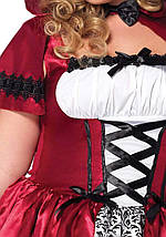 Костюм червоної шапочки Leg Avenue Gothic Red Riding Hood 3X-4X, фото 4
