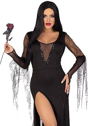 Еротичний костюм Мортіші Адамс Leg Avenue Sexy Spooky Morticia S, фото 1