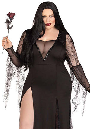 Еротичний костюм Мортіші Адамс Leg Avenue Sexy Spooky Morticia 3X-4X, фото 1