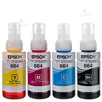 Комплект водорастворимых чернил Epson T664 (4*70 мл) (6687)