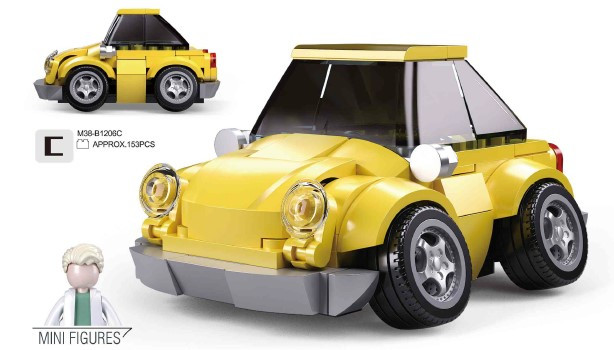 Конструктор SLUBAN M38-B1206C авто серія, машина, 1:40, фігурка, 157 дітей,