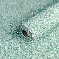 Шпалери самоклейні (Linen Foam wallpaper in roll) 50*280 cmm YM-11 DEEP GREEN WHITE (D) SW-00002019