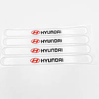 Защита на ручку дверей/ наклейки HUYNDAI (Хюндай) - Комплект 4 шт