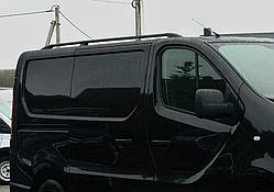 Рейлінги чорні Довга, пластикові ніжки для Renault Trafic 2015- рр