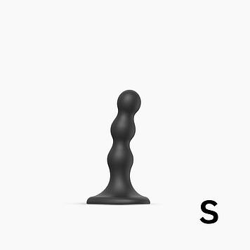 Насадка для страпона Strap-On-Me Dildo Plug Balls Black S Bomba💣