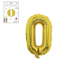 Фольгированный надувной шар буквы, буква O, золото, 32 дюйма (81 см)