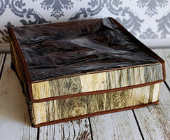 Органайзер для білизни 16 секцій, з прозорою кришкою. Дерево