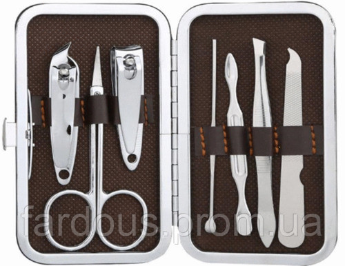 Манікюрний набір з нержавіючої сталі, 7 предметів