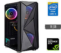 Игровой ПК DTop i76 ARGB SSD Tower / Intel Core i5-4590 (4 ядра по 3.3 - 3.7 GHz) / 16 GB DDR3 / 480 GB SSD /