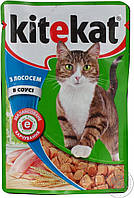 Кітікет Kitekat пауч вологий корм для котів лосось в соусі, 100 г