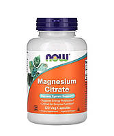 Now Foods, Magnesium citrate, цитрат магнію,120 рослинних капсул