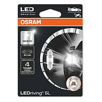 Автолампа C5W Ledriving LED 12V 0.6W SV8,5-8 (блистер 1шт)