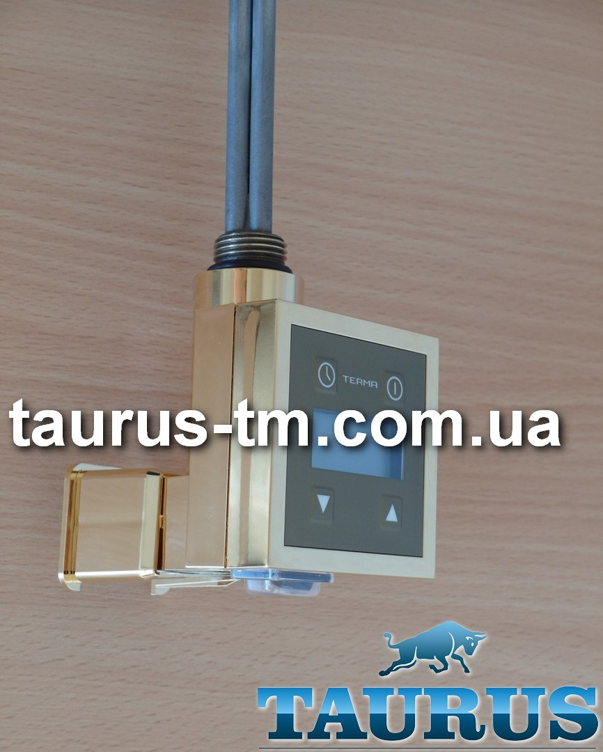 Золотой электроТЭН KTX3 MS Gold квадратный + маскировка, экран LCD, регулятор 30-60C, таймер 24 ч.; 120-1000W - фото 6 - id-p370469379