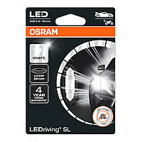 Автолампа C5W Ledriving LED 12V 0.6W SV8,5-8 (блистер 1шт)