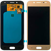 Дисплей (екран) Samsung Galaxy J5 2017 J530F з тачскріном (золотистий OLED)