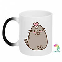 Кружка-хамелеон Love Pusheen