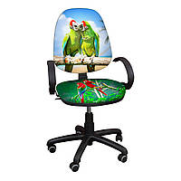 Детское компьютерное кресло Поло РМ "Попугаи"