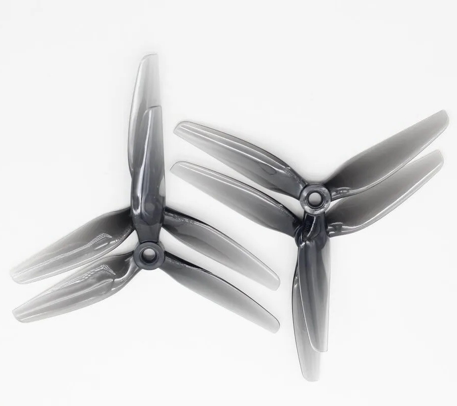 Комплект пропелерів для дронів HQProp Ethix S5 5х4.3х3, 2 пари (2хCW+2хCCW) 5", 3.8g, сірий