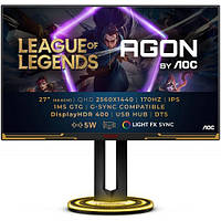 Монитор 27" AOC AGON AG275QXL QHD IPS 170Гц 1мс 2xHDMI 2xDP USB-hub HAS Pivot колонки