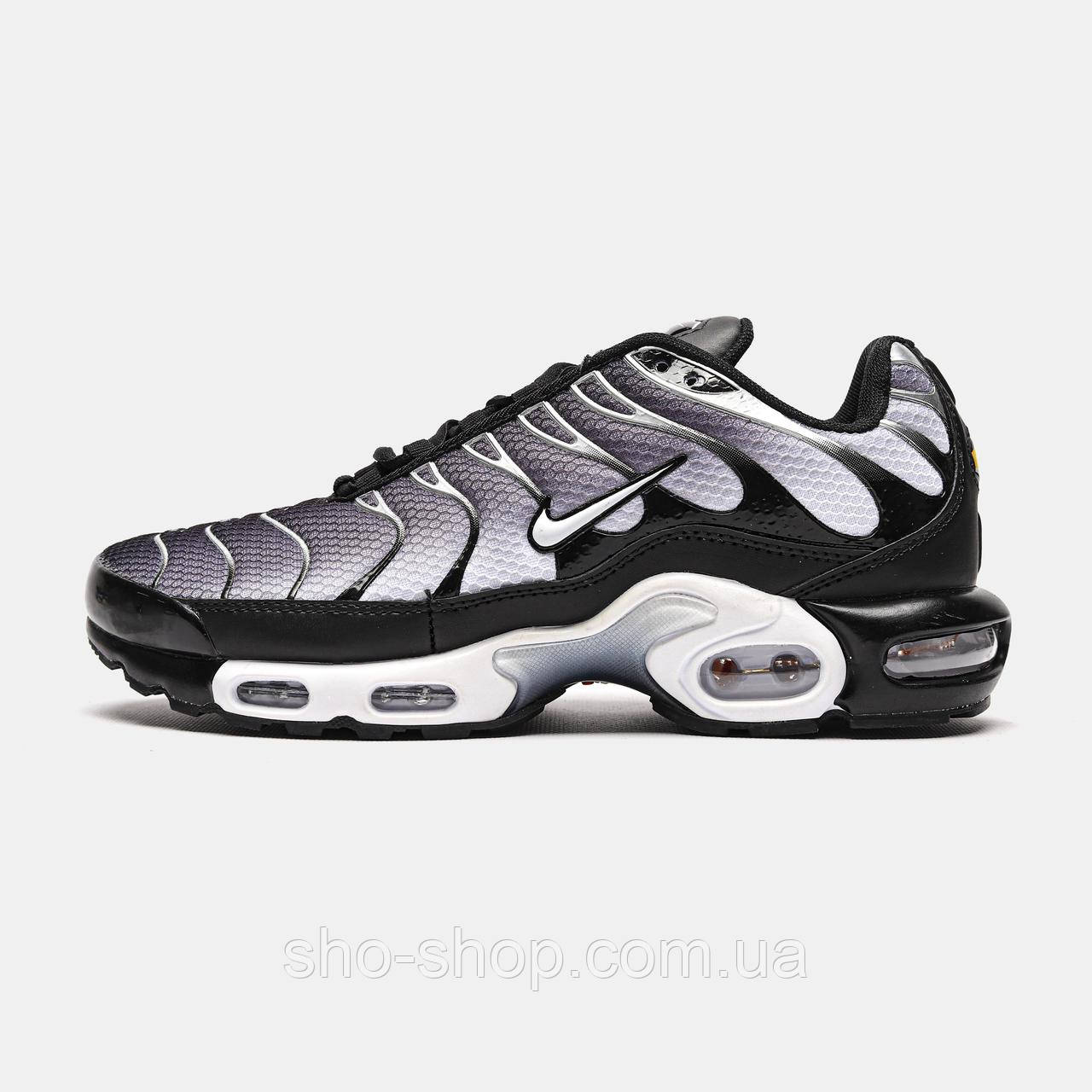 Кроссовки Nike  Air Max Plus Black Silver White, фото 1