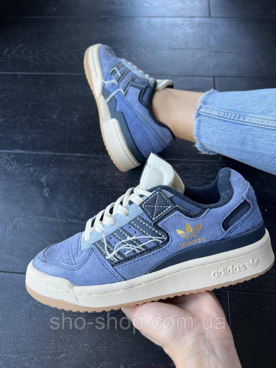 Кросівки Adidas Forum 84 Low Blue Denim Gum