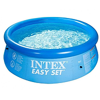 Бассейн семейный Easy Set INTEX 28110 Бассейн семейный наливной 244Х76 см 2 419 л при заполнении на 80% ,